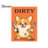 Cartoon Fridge Magnet Clean Dirty Dishwasher Magnet, Acrylic Animal Sign, Status Reminder Double-Sided & for Kitchen Decoration Sign