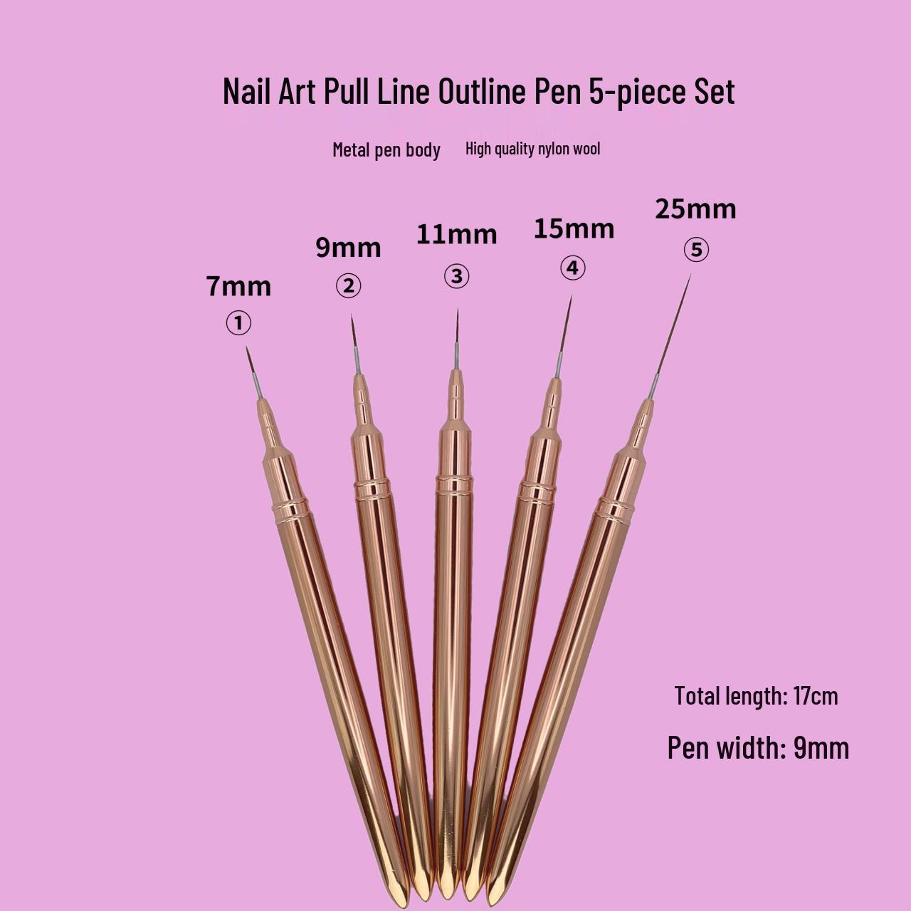

Minaqi Fine Nail Art Liner Pen for Painting and Flower Drawing.