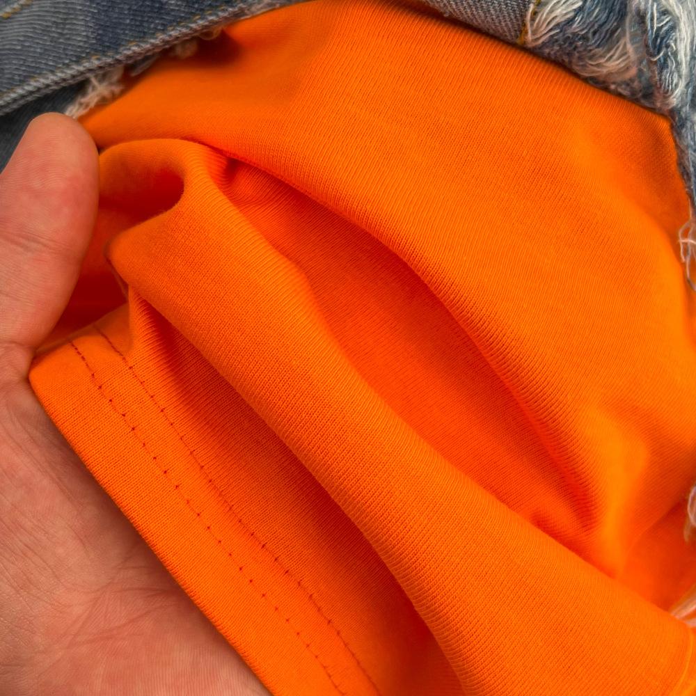 Damska koszula dżinsowa w stylu retro z Hongkongu, z temperamentem, w talii z paskiem, z okrągłym dekoltem, z blokami kolorów, wiosenna i letnia, szykowna, casualowa, średniej długości sukienka