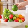 Cream Style Plastic Fruit & Snack Plate Set, 5-Piece