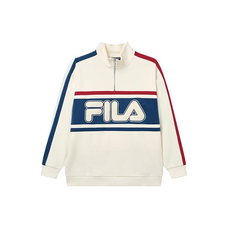 New FILA Sweatshirt Unisex Xuan White F11U239299FIV