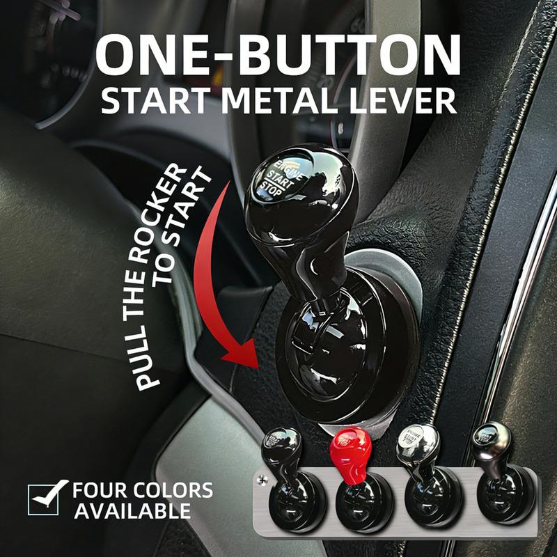 Car One-Touch Start Button Modification Push Joystick Push-to-Start Rocker Lever Start Button Joystick Auto Interior Accessories