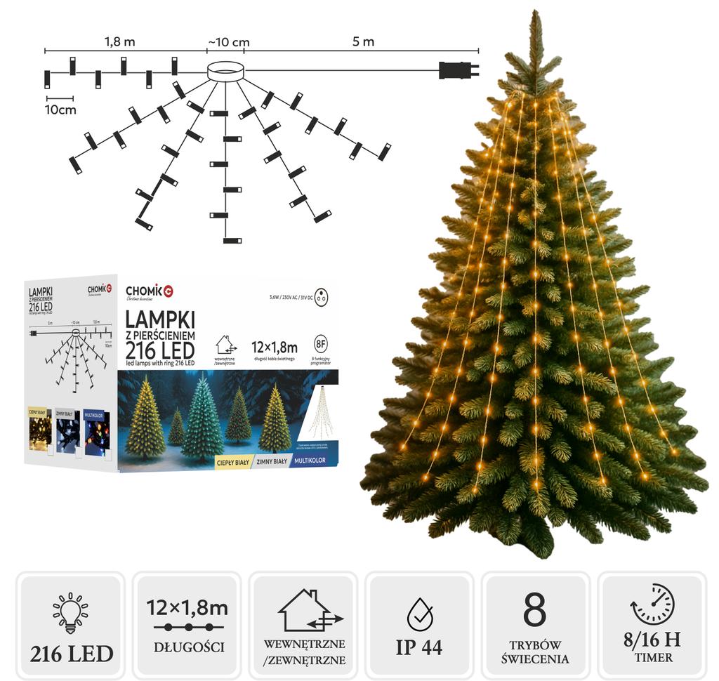LED-Micro-Lichterkette auf Rolle, 500 Lichter, Weihnachtsbaum, kaltweiß, 3+50m