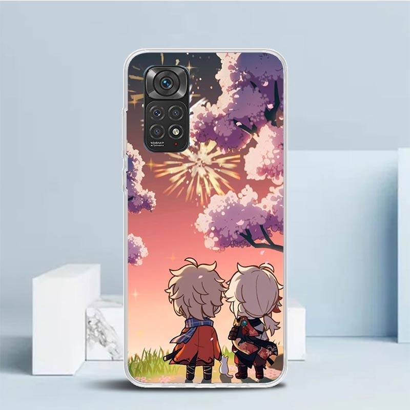 

Kazuha Genshin Impact Phone Case For Xiaomi Redmi Note 15 14 14S 13 12S 12 Pro Plus 11S 11 11T 11E 10S 10 + Soft TPU Back Cover Redmi Note 13 Pro 4G