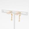 ESTELLE [Official] Women's K10 Yellow Gold Multicolor Drop Motif Earrings 0222-9371-0019-0000