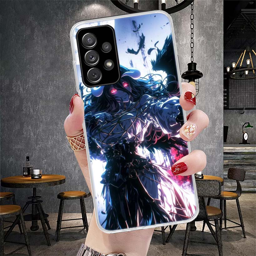 Albedo Overlord Anime Soft Phone Case For Samsung Galaxy A12 A22 A32 A52 A72 A02S A51 A50S A71 A70 A31 A20S Note 20 Ultra S10 A1