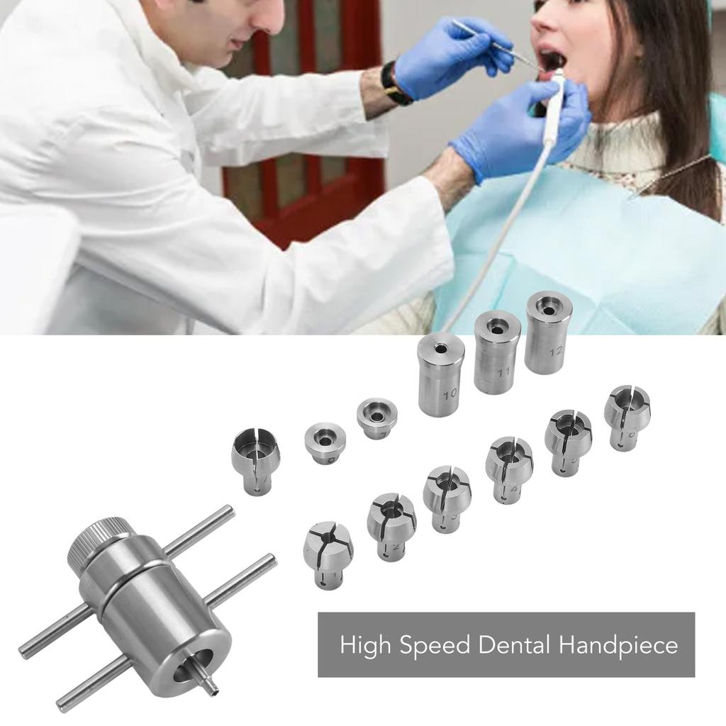 Dental Handpiece Bearing Repair Tools Stainless Steel High Speed Handpiece Bearing Removal Tool with Storage Box