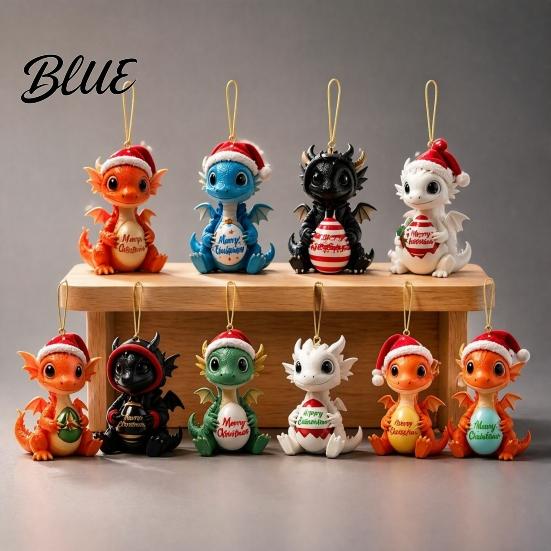 Festive Desktop Table Decor 2026 Dragon Advent Calendar 24 Days Funny Baby Figures Christmas Countdown Cute for Tree 2D Acrylic Cartoon Ornaments