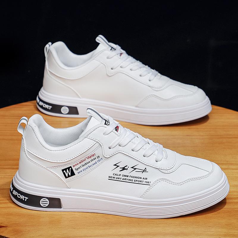 New Versatile Soft Sole White Shoes Korean Sports Casual Shoes New Style Board Shoes Non-slip Wear-resistant Running Shoes