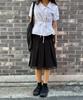 Lougeu Dot Chiffon Layered Skirt_Black