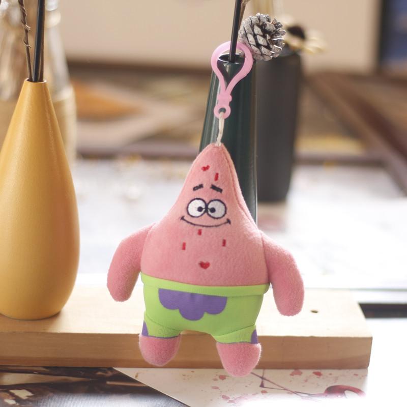Adorable Spongebob Keychain Plush Toy Cute Patrick Bag Charm For Kids And Adults