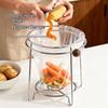 Stainless Steel Garbage Bag Holder Rustproof Space Saving Portable Trash Rack for Outdoor Camping Picnic