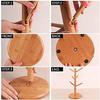 PENGQIMM Bamboo Mug Tree, Wooden Cup Stand, Drainer, Drying Coffee Cup Holder, Kitchen Storage, Drinking Cup, Tea Cup, Coffee Cup, Drying Drainer, Mug