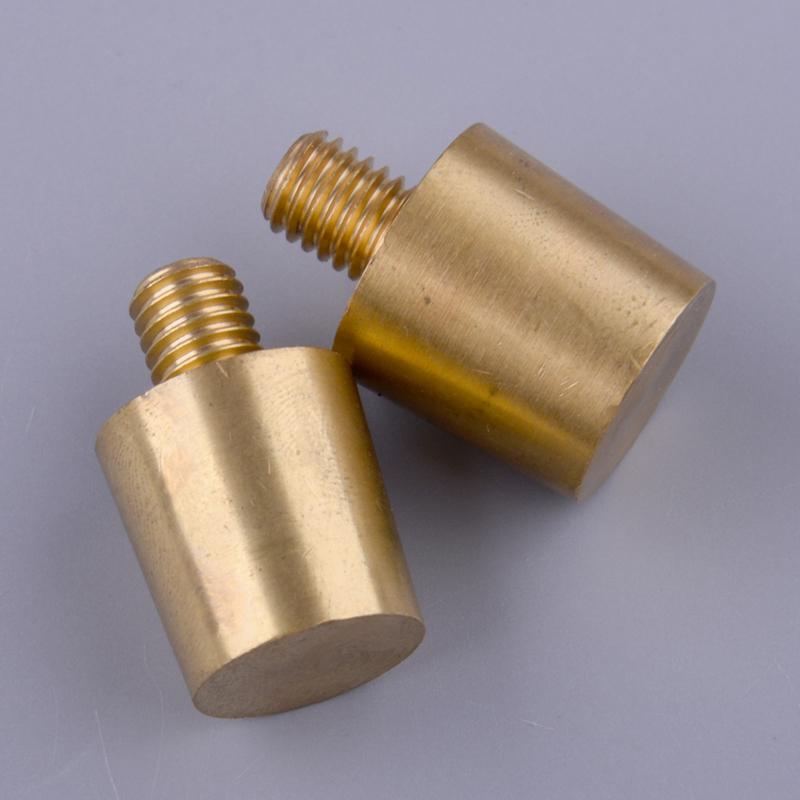 2Pcs M8 Thread Cone Battery Pole Adapter Terminals Connectors Fittings Brass Universal for Automobile Car Boat RV