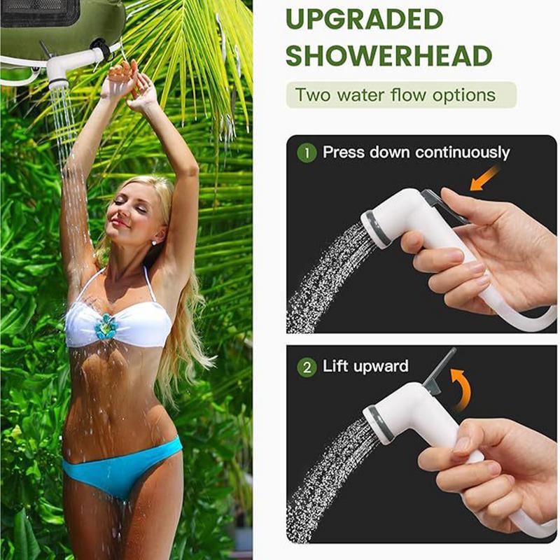 Camping Shower Bag 5 Gallon Portable Shower With Head And Hose Compact Bag With Solar Heating For Gym Swimming Backpacking China Mainland