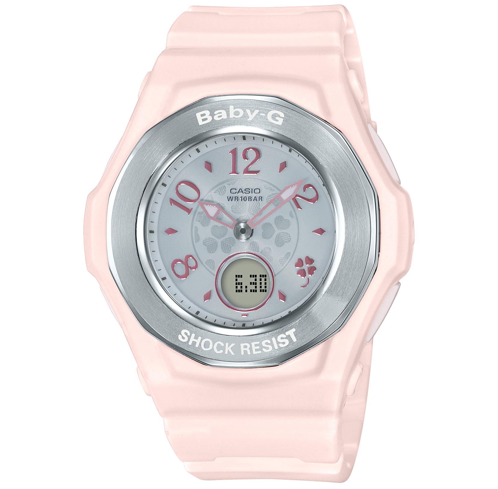 

[Casio] Часы Baby Gee, радио на солнечной батарее, совместимы с 6 станциями по всему миру, BGA-1050CD-4BJF, женские, розовые