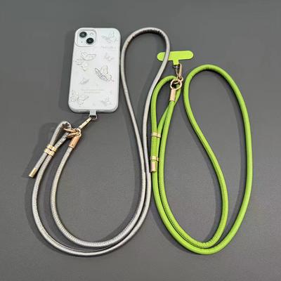 Nuova Corda Universale in Pelle per Cellulare, Cordino Lungo Regolabile a Tracolla, Corda per Tracolla alla Moda, Ornamento da Appendere Anti-Perdita
