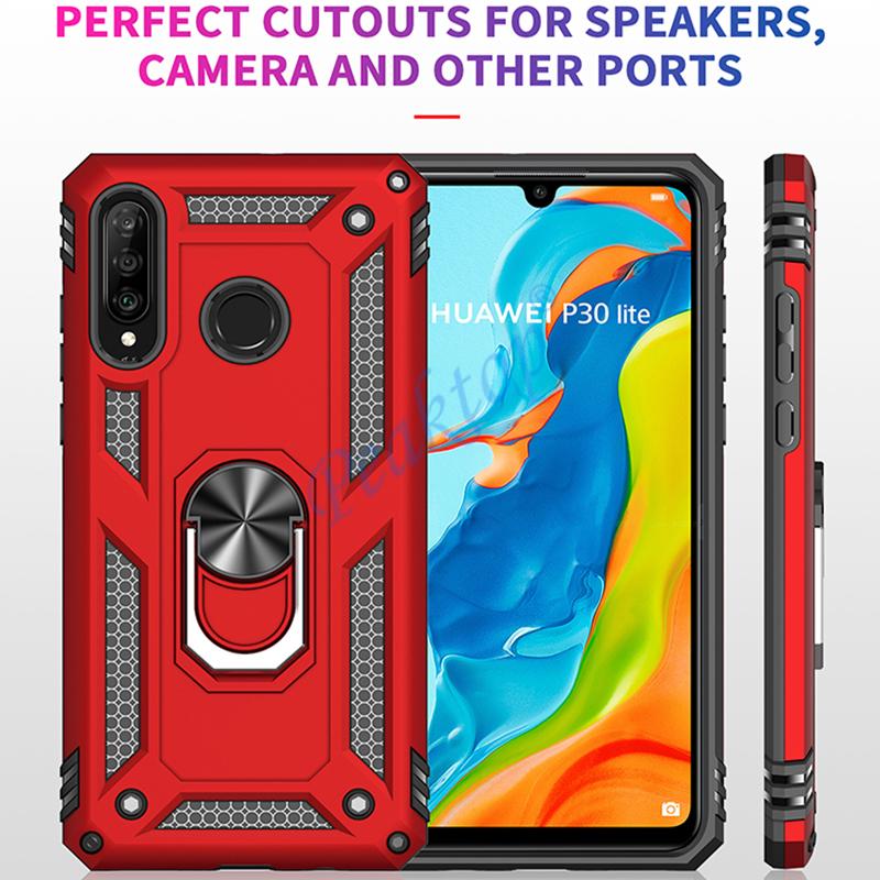 Shockproof Armor Phone Case for Huawei Honor 50 8a 9a 8s 9s 10 20 P40 P30 P20 Mate 20 30 40 Pro Lite Magnetic Car Holder Cover