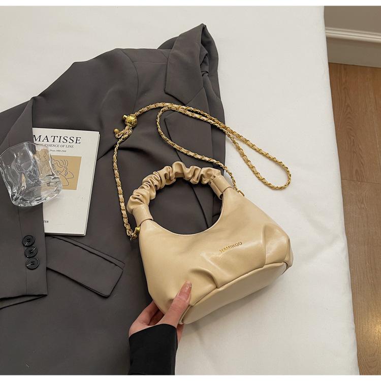 

Premium sense niche bag women s 2025 spring and summer new trendy fashion portable shoulder bag large capacity messenger cloud bag хакі