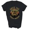 Vintage Save The Trash Pandas Funny Raccoon Animal Unisex Shirt Gift