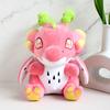 25cm Cute Fat Dragon Fruit Dinosaur Animal Doll Soft Dinosaur Plush Toys for Boys and Girls Halloween Holiday Birthday Gifts