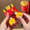 Transform Mech Model Plaything Dual Form Transform Robot Plaything Simulation Ice Cream, Fries, Burger Play House Children'S Surprise Present