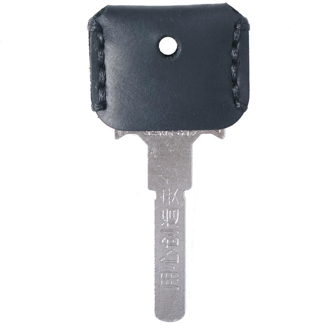 High End Genuine Leather Durable Key Protective Sleeve Custom Logo Keychain Cover Vintage Car Key Ring Holder