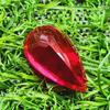 24.90 Ct Heated Ceylon Red Ruby Pear Cut Faceted Loose Gemstone