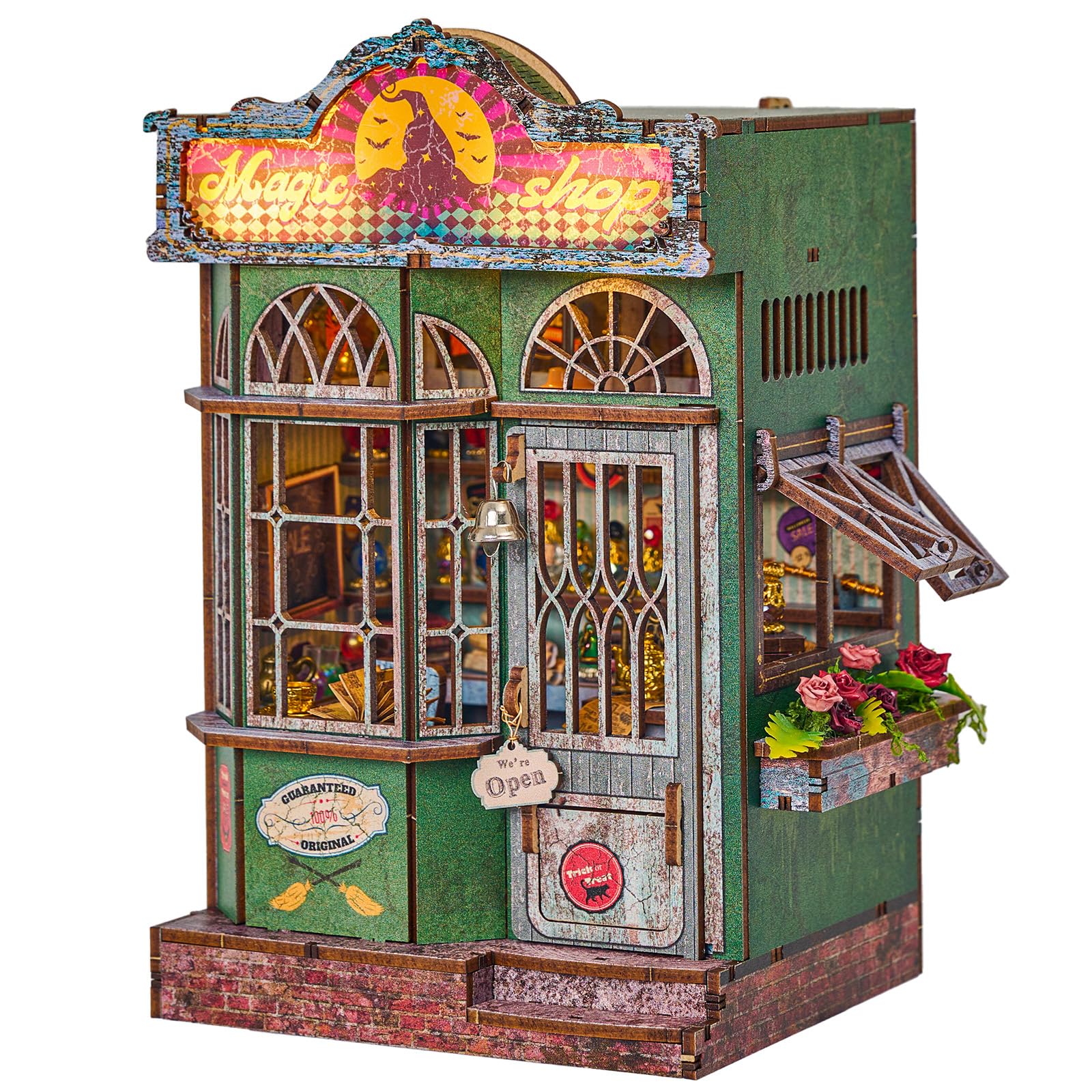 

CRESYMME Кукольный домик Миниатюрный Деревянный 3D DIY Ручной работы для Взрослых Общий Набор, Пазл, (Магический магазин)