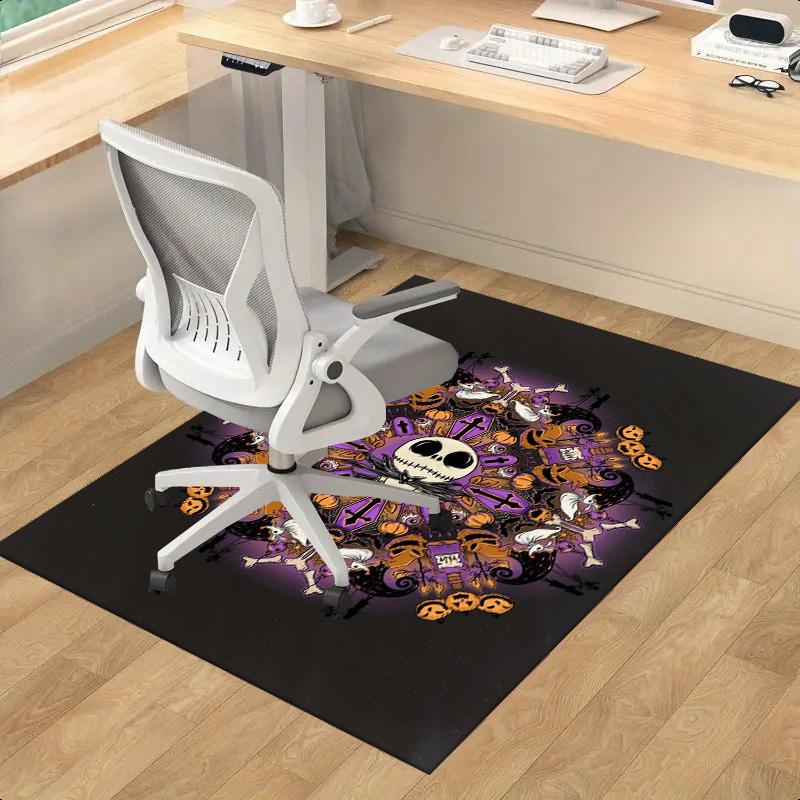 

1pc,Halloween Pumpkin Jack Skellington Home Office Chair Rug Outdoor Gift Decorative Carpet Halloween Party DecorationK060 60cm by 90cm