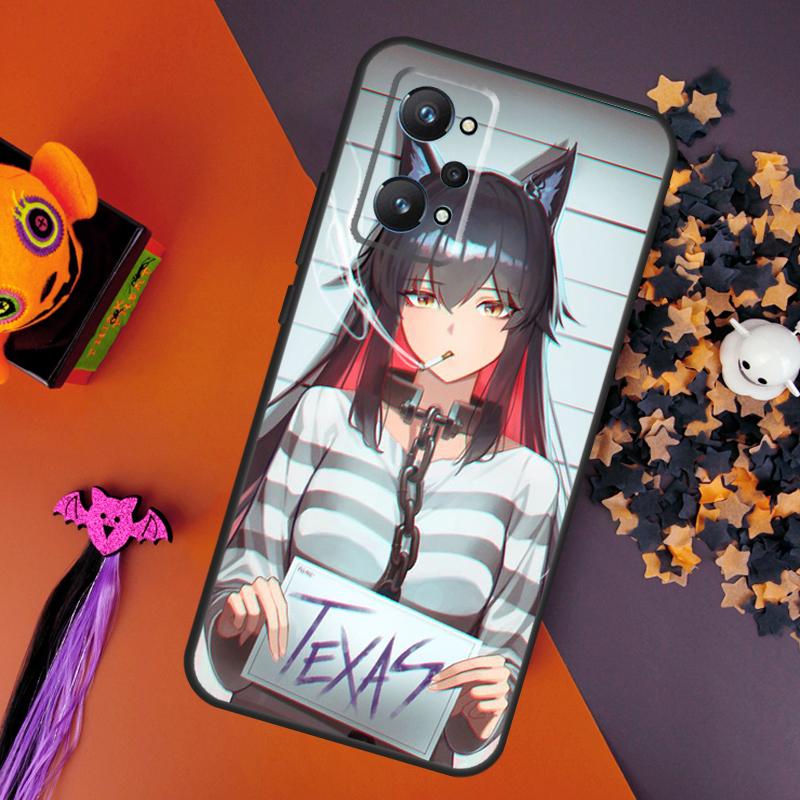 Texas Arknights For Realme GT Neo 5 3 2 C55 C35 C33 C31 C30 C25 C21Y C15 C11 Realme 10 8 9 11 Pro Plus Case