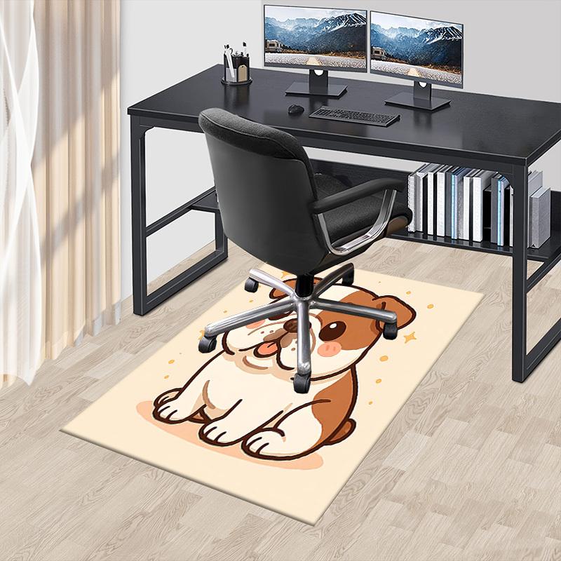 1PC Bulldog Pet Anti-slip Carpet, Suitable for Office, Bedroomand Playrooms. It Can Also Be Used As a Sofa Footrest cover-R32
