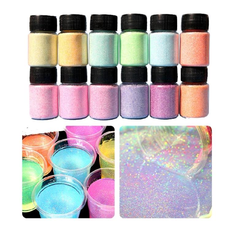 12 Bottles Mica Pearl Epoxy Soap Resin Cosmetics Pigment Jewellery Natural Diy