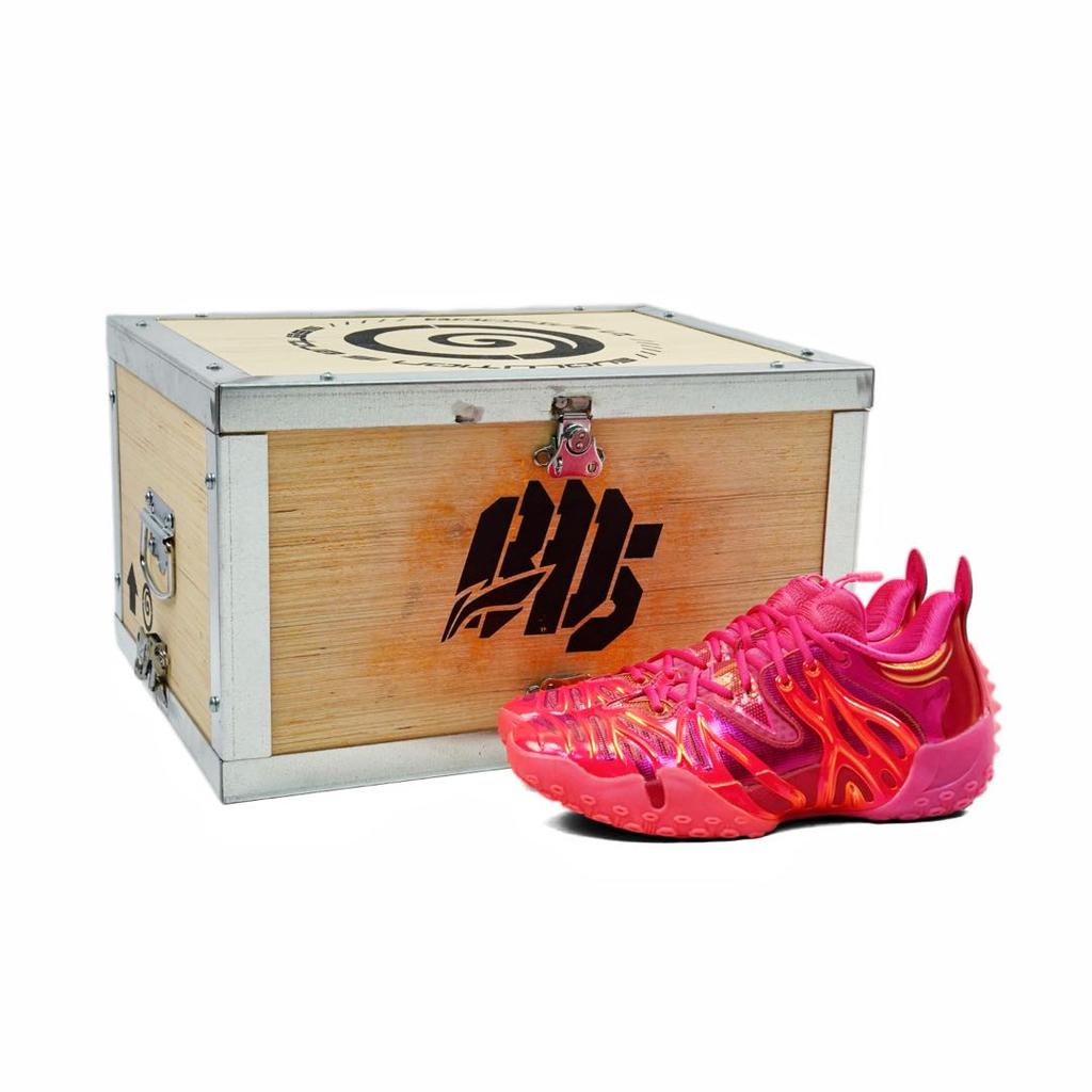 Li Ning Low top Basketball Shoes Men's Pink ABFW019-11(S-BOX)