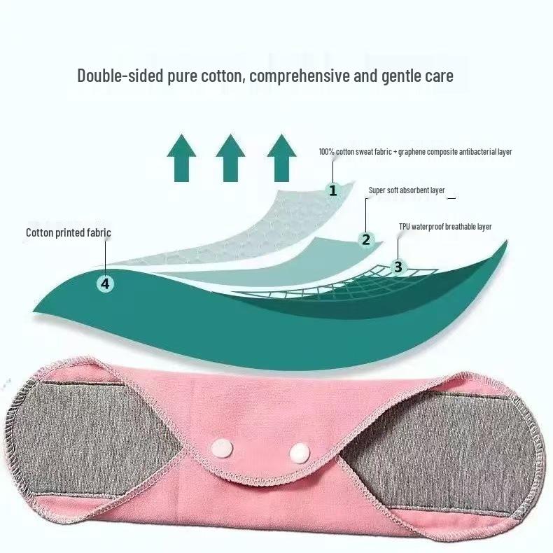 **"Graphene Antibacterial Leakproof Washable Diaper Pad Panties"**