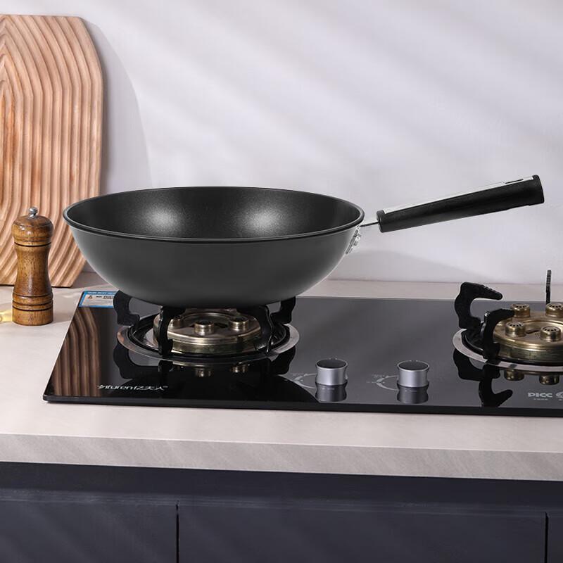 Kangbach 32cm Titan Antihaft-Wok mit sichtbarem Deckel