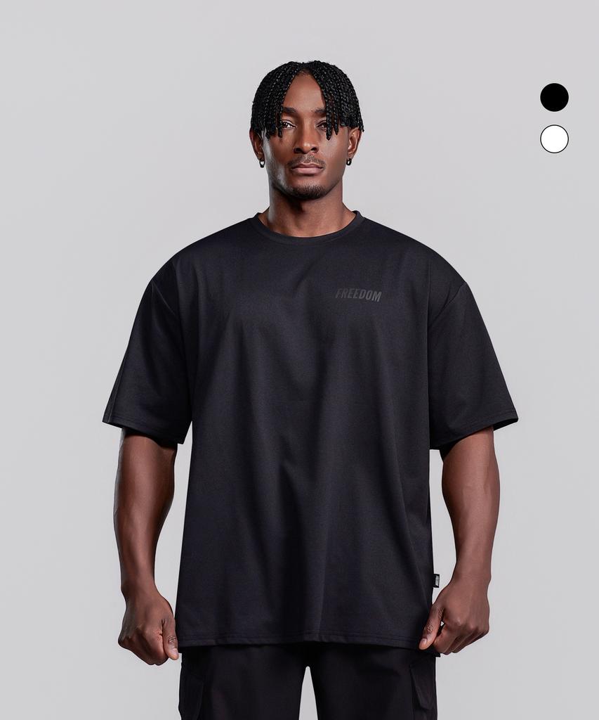 FREEDOM Essential Hidden Logo Semi-Overfit T-Shirt_2 Colors