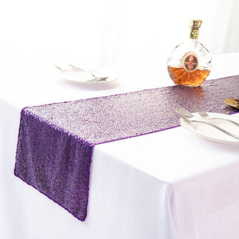 Sequin Glitter 12"x108" Table Runners Cover Sparkly Christmas Wedding Party
