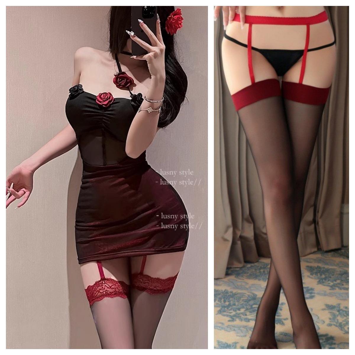 

Темний вітер, Spice Girl, тривимірна сітчаста тривимірна шия, сексуальна сексуальна тонка сукня без спини One size