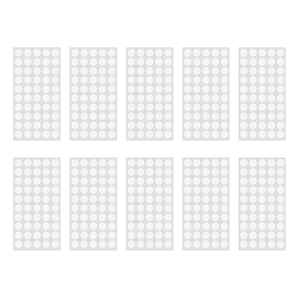 10 Blätter Glas Tischplatte Anti-Rutsch-Pads Klare Silikon Schrankpuffer Punkte Unter Gläsern Möbelpolster Selbstklebend