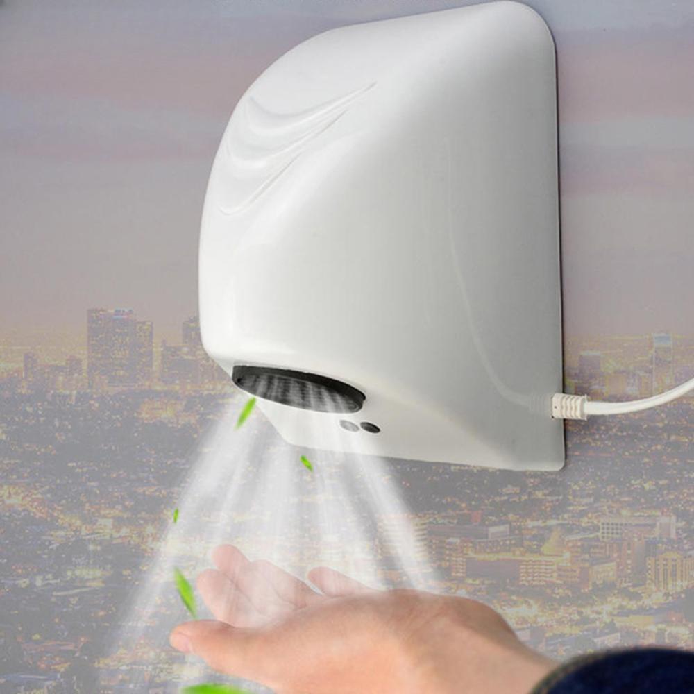 600W Hotel Smart Hand Dryer Intelligent Temperature Control Fully Automatic Infrared Sensor Hand Drying Device