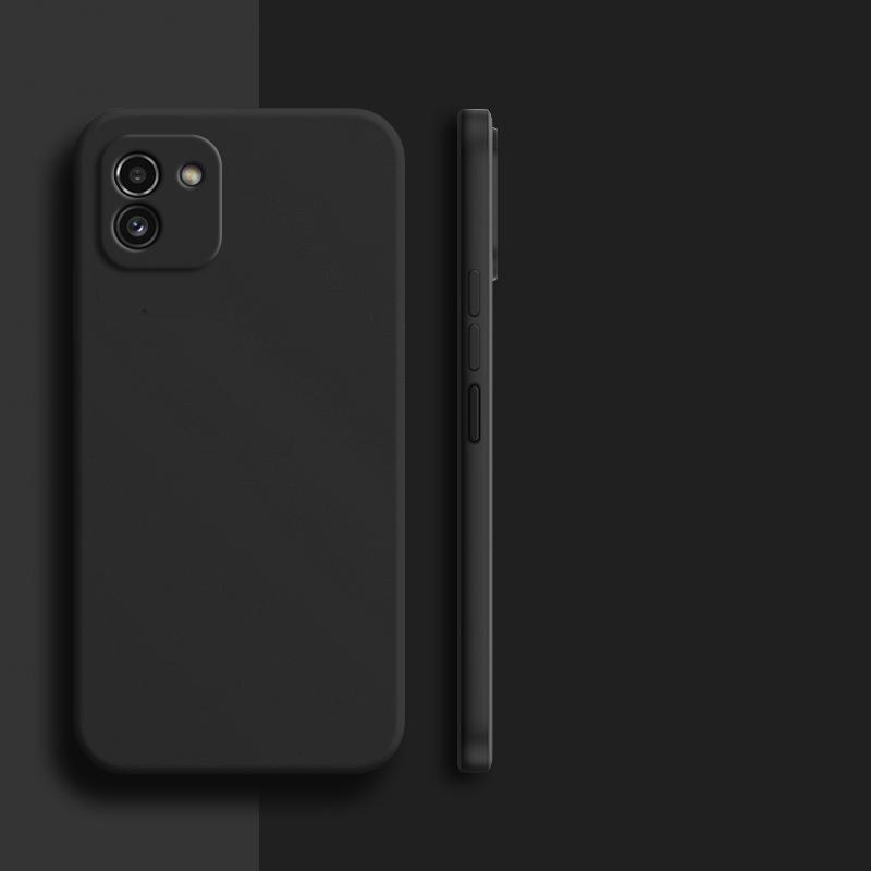 

Для Samsung Galaxy A03 Чехол для Samsung Galaxy A03S A12 A13 A33 A53 A73 A03 Core Cover Жидкий силиконовый чехол TPU для Samsung A03 For Samsung A03 чёрный