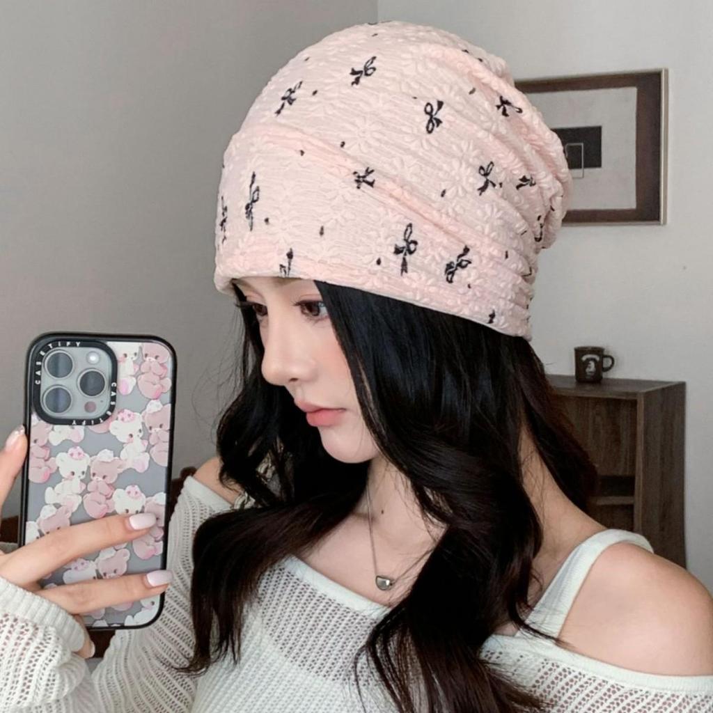 Four Seasons Postpartum Maternity Beanie: Pure Cotton Slouch Hat for Small Face & Wrap Head