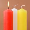 Odorless Multi-Color Extra Thick Festival and Emergency Candles: 24-Hour Lighting Backup in Red, White, Purple, Black.