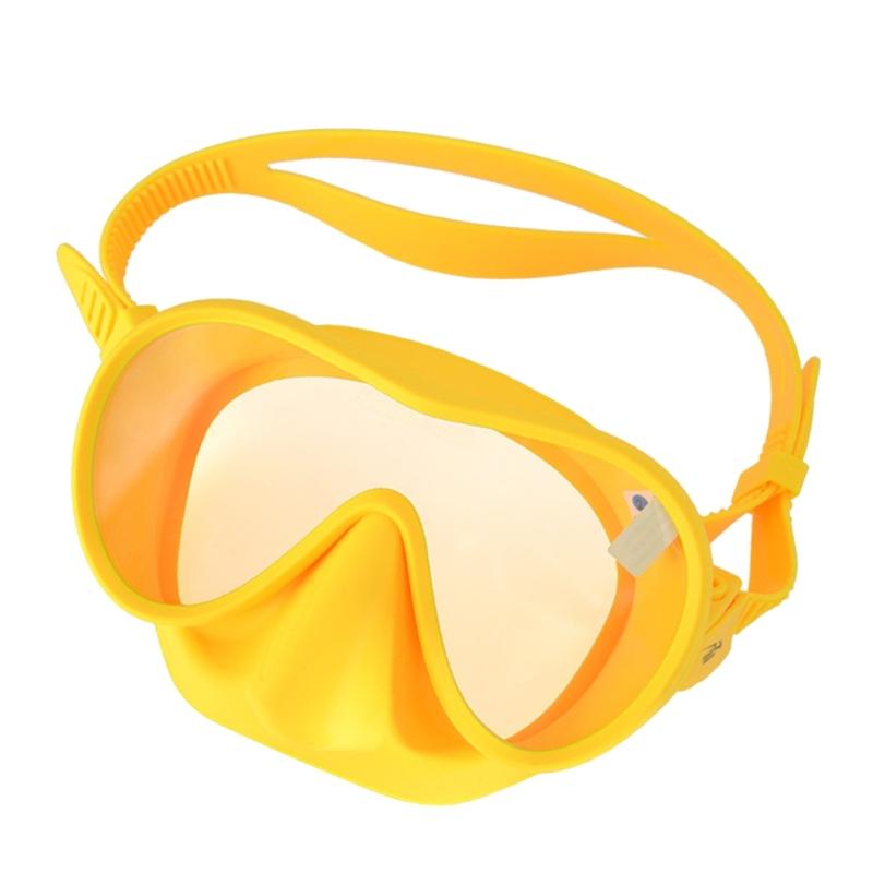 Scuba Diving Mask Silicone Anti-Fog Snorkeling Goggles Underwater Scuba Diving Goggles Mask Swimming Equipment 5-Color жёлтый