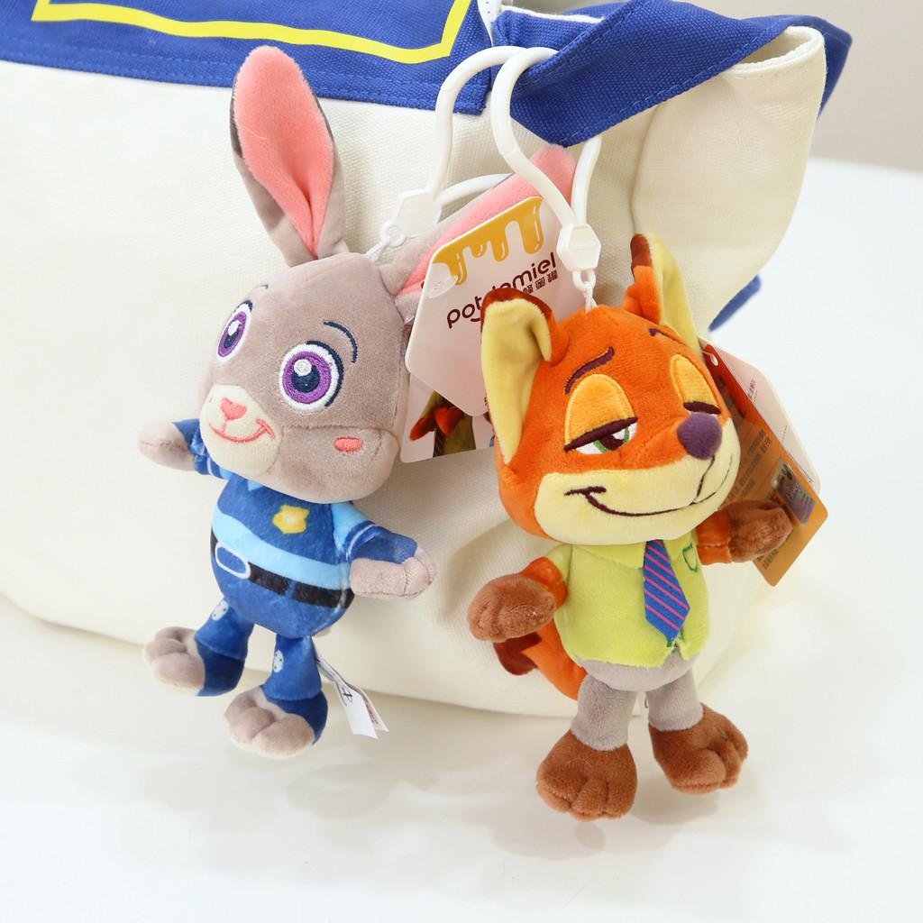 Zootopia Plush Keychain With Cartoon Animal Design For Backpack Decor