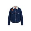 Levis Ss23 Brand Logo Letter Print Single-Breasted Long Sleeve Denim Jacket Women Jackets Blue A4435-0003