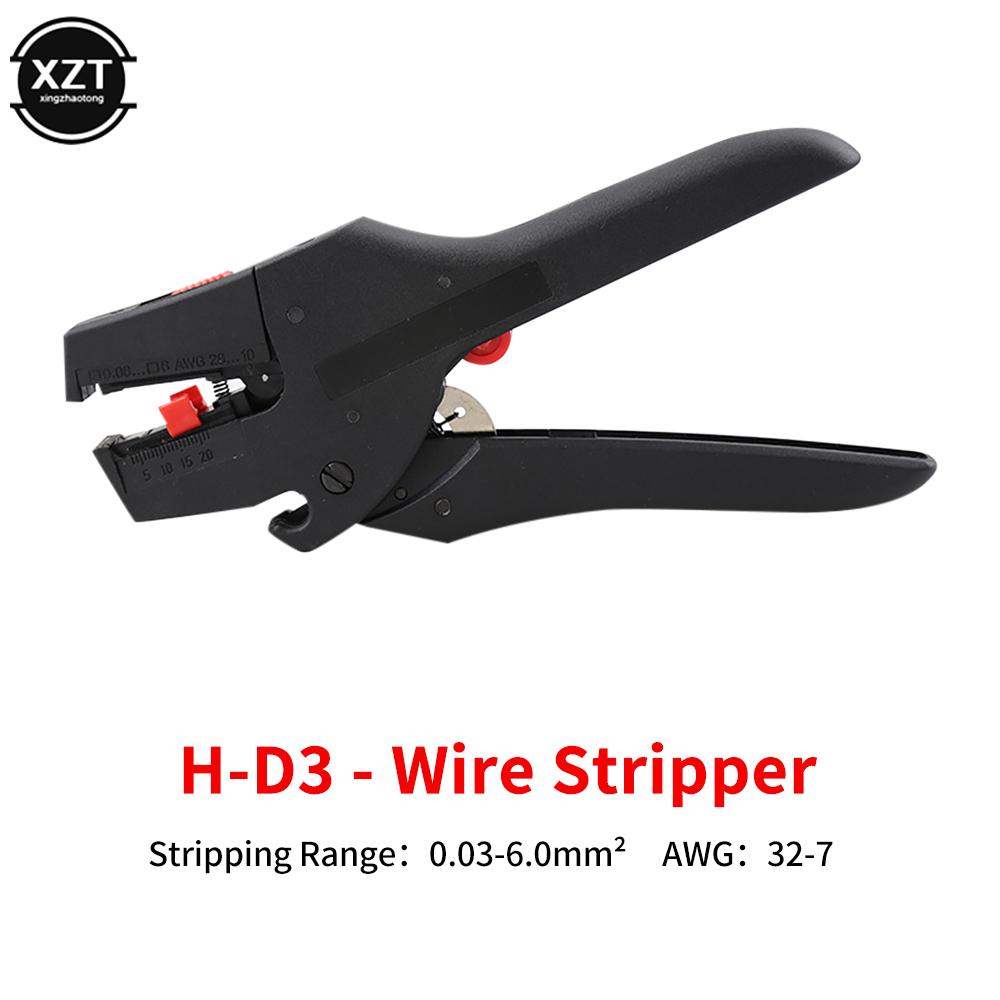 

Портативный саморегулирующийся инструмент для зачистки изоляции D3 0,03-10 мм², кабельный резак, ножницы, ручной инструмент для зачистки проводов, регулируемый многофункциональный инструмент