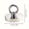 Cârlig cu magnet de pescuit din neodim super-puternic N52 Magnet pentru pământuri rare pentru sarcini grele cu șurub cu ochi cu gaură înfundată Magnet de salvare 48-60mm