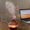 New Colorful lights Volcano Lava Air Humidifier Aromatherapy Essential Oils Diffuser Remote Control Jellyfish Smoke Ring Flame